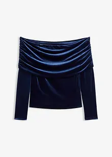 Carmen triko z měkkého sametu, bonprix