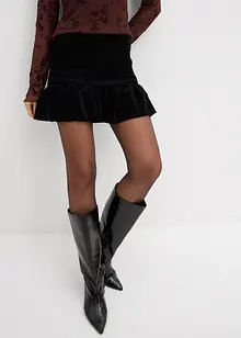 Kalhotová sukně z měkkého sametu, bonprix