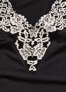 Body bez kostic, z měkkého modalu s krajkou, bonprix