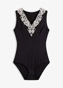 Body bez kostic, z měkkého modalu s krajkou, bonprix