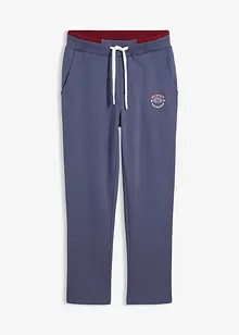 Joggingové kalhoty se sportovními detaily, z čisté bavlny, bonprix