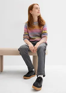 Termo džíny s žerzejovou podšívkou, Mid Waist, bonprix