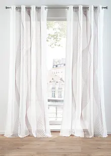 Záclona s potiskem vln (1 ks v balení), bonprix