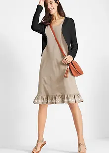 Krátký pletený kabátek s viskózou, bonprix