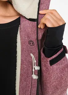 Funkční outdoorová bunda s medvídkovým flísem, nepromokavá, bonprix