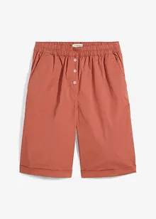 Bermudy z materiálu papertouch z bavlněné směsi, bonprix