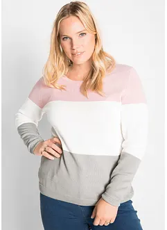 Pulovr ve vzhledu Colorblocking, bonprix
