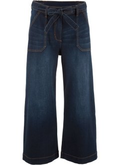 Ultra měkké 7/8 džíny s vysokým pasem a páskem na zavazování, Loose Fit, bpc bonprix collection