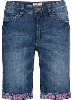 Strečové džínové bermudy, Mid Waist, bonprix