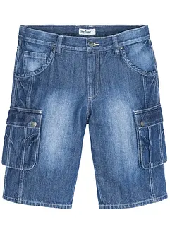 Cargo džínové bermudy, Regular Fit, bonprix