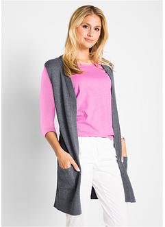 Dlouh&aacute; pleten&aacute; vesta, bpc bonprix collection