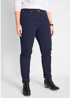 Džíny Slim Fit, Mid Waist, s pohodlnou pasovkou, bonprix