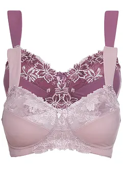 Podprsenka bez kostic, s polstrovanými ramínky (2 ks v balení), bonprix