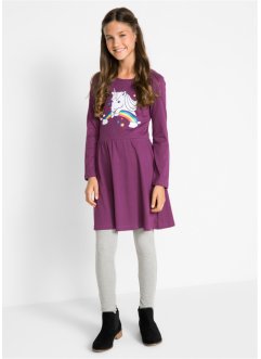 Dívčí žerzejové šaty s dlouhým rukávem, z organické bavlny, bpc bonprix collection