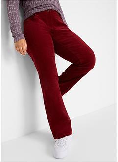 Strečové manšestrové kalhoty Bootcut, bpc bonprix collection