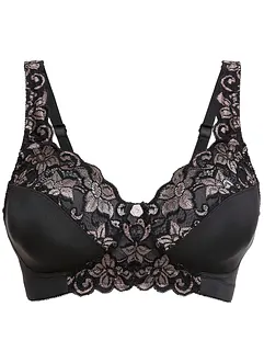 Zmenšovací podprsenka bez kostic, s polstrovanými ramínky, bonprix