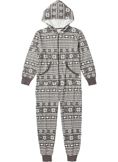 Overal Oversized z mikinového úpletu, bonprix