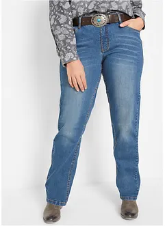 Strečové Straight džíny Mid Waist, bonprix
