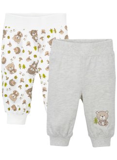 Baby kalhoty ze žerzeje (2 ks v balení), organická bavlna, bpc bonprix collection