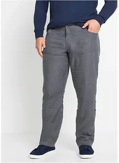 Lněné kalhoty Turn-Up Regular Fit, bonprix