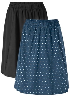 Úpletová sukně (2 ks v balení), bpc bonprix collection