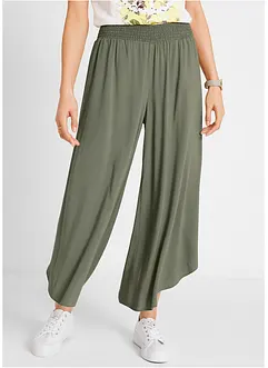 Kalhoty Culotte, délka k lýtkům, z udržitelné viskózy, bonprix