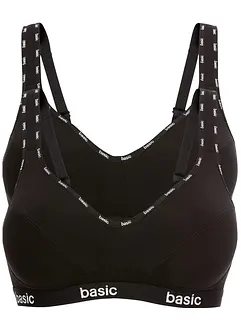 Podprsenka bez kostic (2 ks) z organické bavlny, bonprix