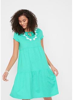 Tunikov&eacute; &scaron;aty ze žerzeje, kr&aacute;tk&yacute; ruk&aacute;v, bpc bonprix collection