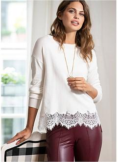 Boxy svetr s krajkou, BODYFLIRT