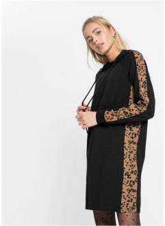 Mikinové šaty s leopardím potiskem, RAINBOW