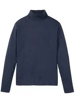 Triko z čisté bavlny s rolákovým límcem, dlouhý rukáv, bonprix