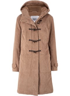 Polodlouhý kabát Dufflecoat, z manšestru, bpc bonprix collection