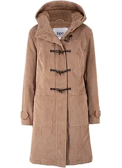 Polodlouhý kabát Dufflecoat, z manšestru, bonprix