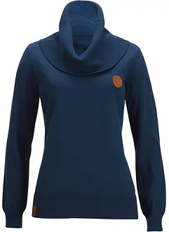 Svetr z jemného úpletu, se širokým límcem, bonprix