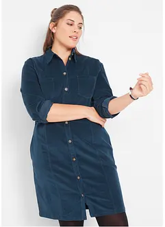 Manšestrové strečové šaty, bonprix