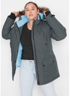 Funkční dlouhá outdoorová bunda s kapucí, nepromokavá, bpc bonprix collection