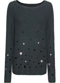 Svetr se srdíčky, bonprix