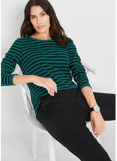 Triko s dlouhým rukávem, s čistou organickou bavlnou, bonprix