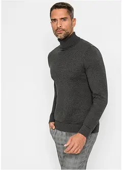 Svetr s rolákovým límcem a kašmírem, bonprix