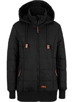 Outdoorová bunda s prvky z umělé kůže, bonprix