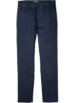 Chino kalhoty Regular Fit, Straight, z čistého lnu, bonprix