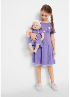 Dívčí šaty a šaty pro panenku (2dílná souprava) z organické bavlny, bpc bonprix collection
