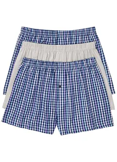 Volné žerzejové boxerky z bavlny (3 ks v balení), bonprix