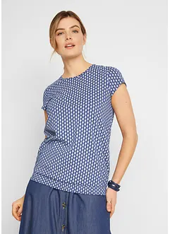 Triko s potiskem a velmi krátkými rukávy (2 ks v balení), bonprix