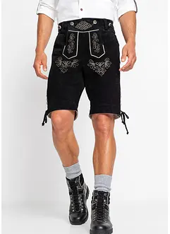 Krátké krojové kožené kalhoty Regular Fit, bonprix