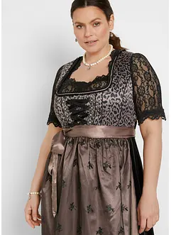 Krojová halenka s krajkou, bonprix