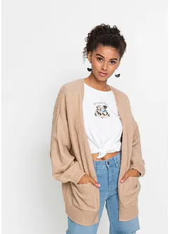 Pletený kabátek Oversize, bonprix