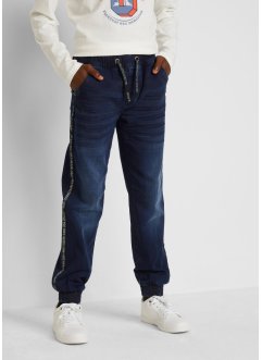 Teplákové džíny se sportovním proužkem, pro chlapce, John Baner JEANSWEAR