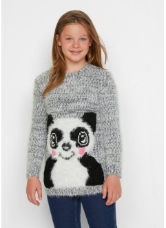 Heboučký pletený svetr pro dívky, bpc bonprix collection