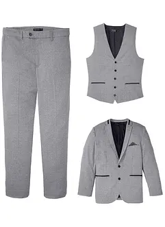 Oblek s vestou Regular Fit (3dílná sada), bonprix